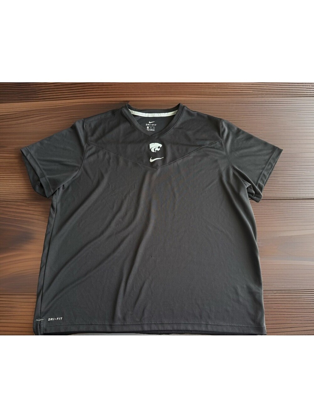 Nike Kansas State Wildcats Dri-FIT Coach Performance Shirt Moisture Wicking